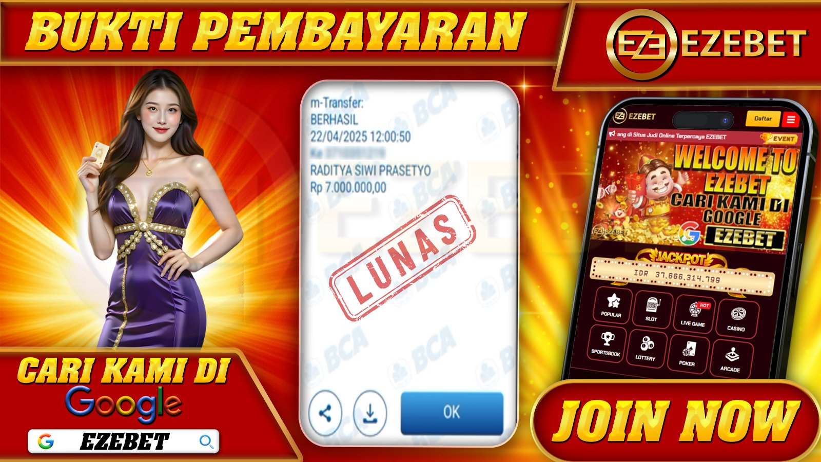 EZEBET KEMENANGAN MEMBER SLOT GAME GATES OF OLYMPUS 1000 Rp. 7.000.000,- LUNAS
