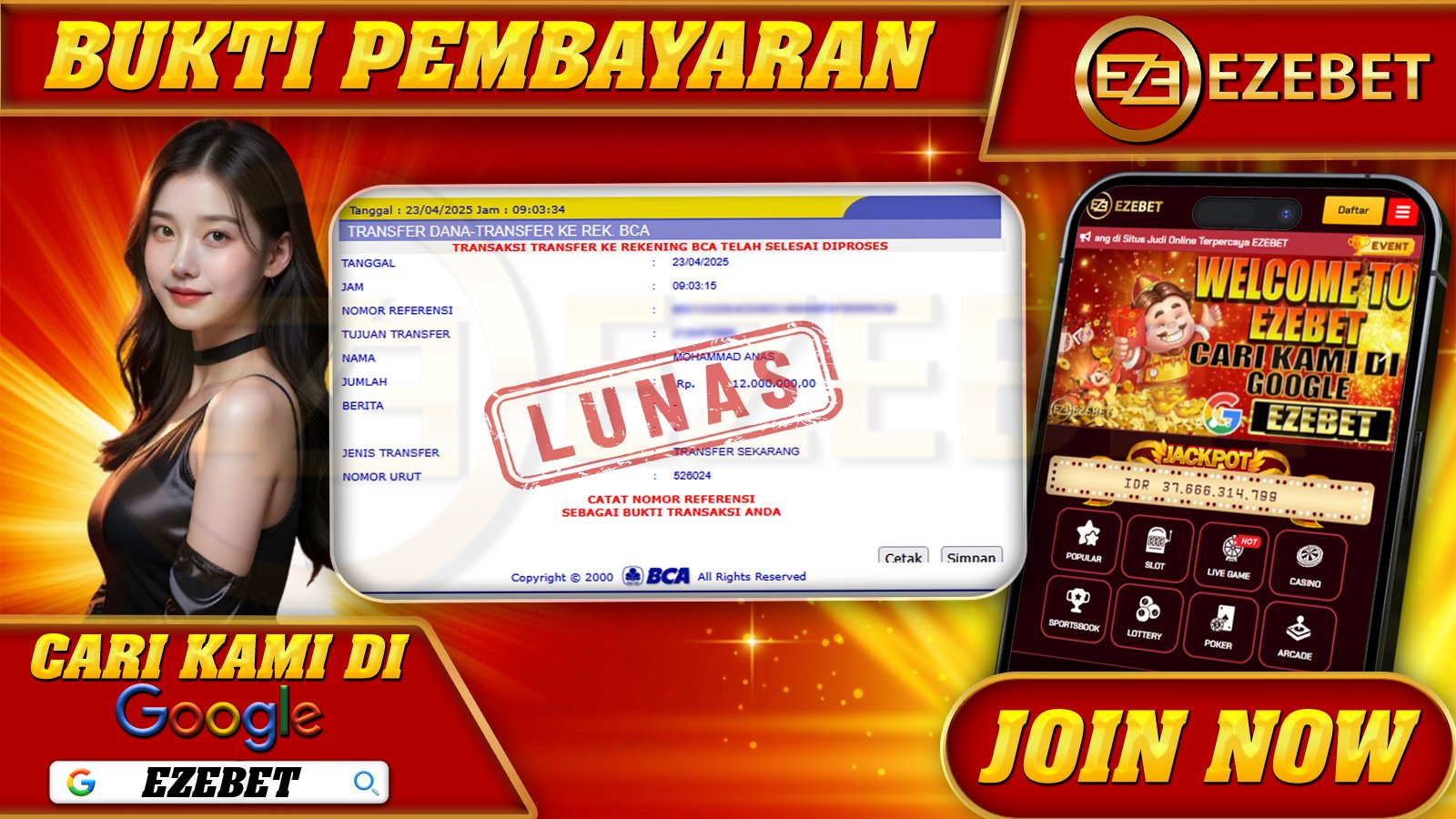 EZEBET KEMENANGAN MEMBER SLOT GAME GATES OF OLYMPUS Rp. 12.000.000,- LUNAS