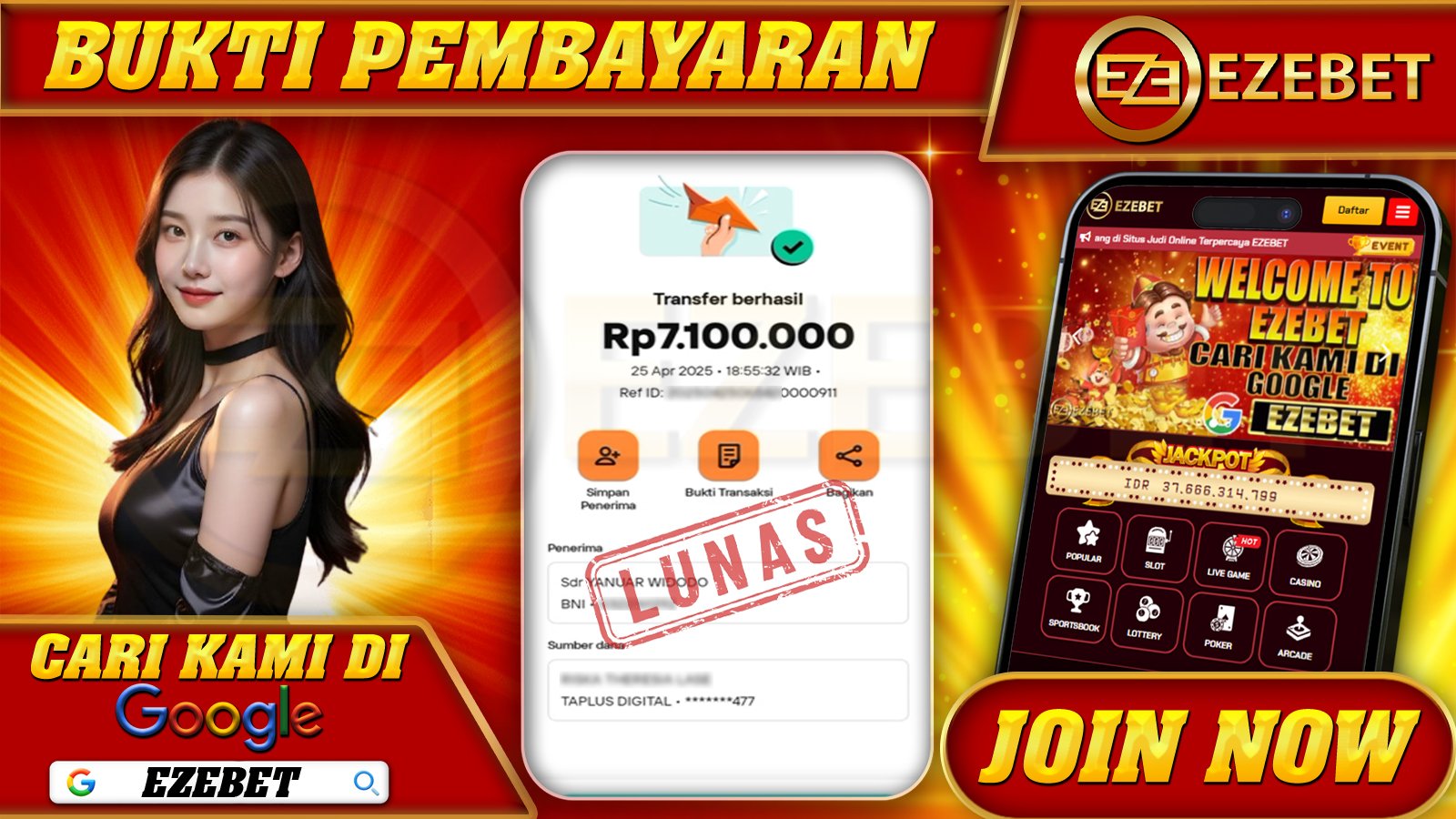 EZEBET KEMENANGAN MEMBER SLOT GAME ROOSTER RUMBLE Rp. 7.100.000,- LUNAS
