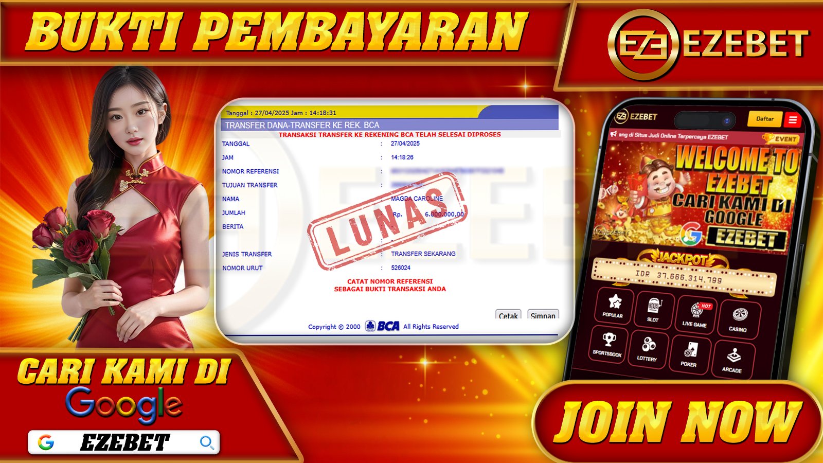 EZEBET KEMENANGAN MEMBER SLOT GAMES STARLIGHT PRINCESS 1000 Rp. 6.000.000,- LUNAS