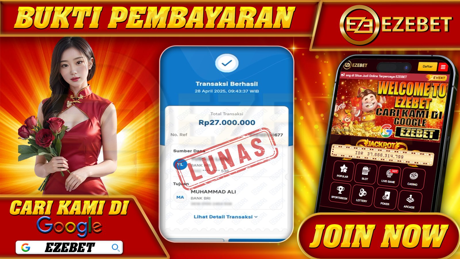 EZEBET KEMENANGAN MEMBER SLOT GAMES OISHI DELIGHTS Rp. 27.000.000,- LUNAS