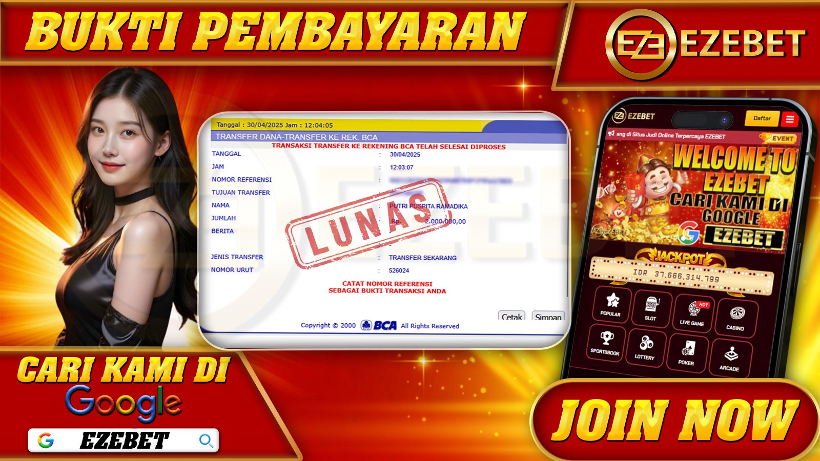 EZEBET KEMENANGAN MEMBER SLOT GAMES MAHJONG WAYS Rp. 2.000.000,- LUNAS