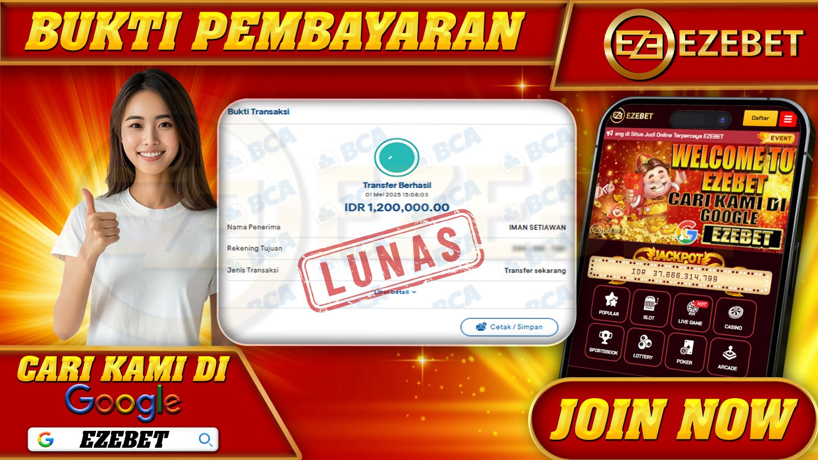 EZEBET KEMENANGAN MEMBER SLOT GAMES GATES OF OLYMPUS 1000 Rp. 1.200.000,- LUNAS