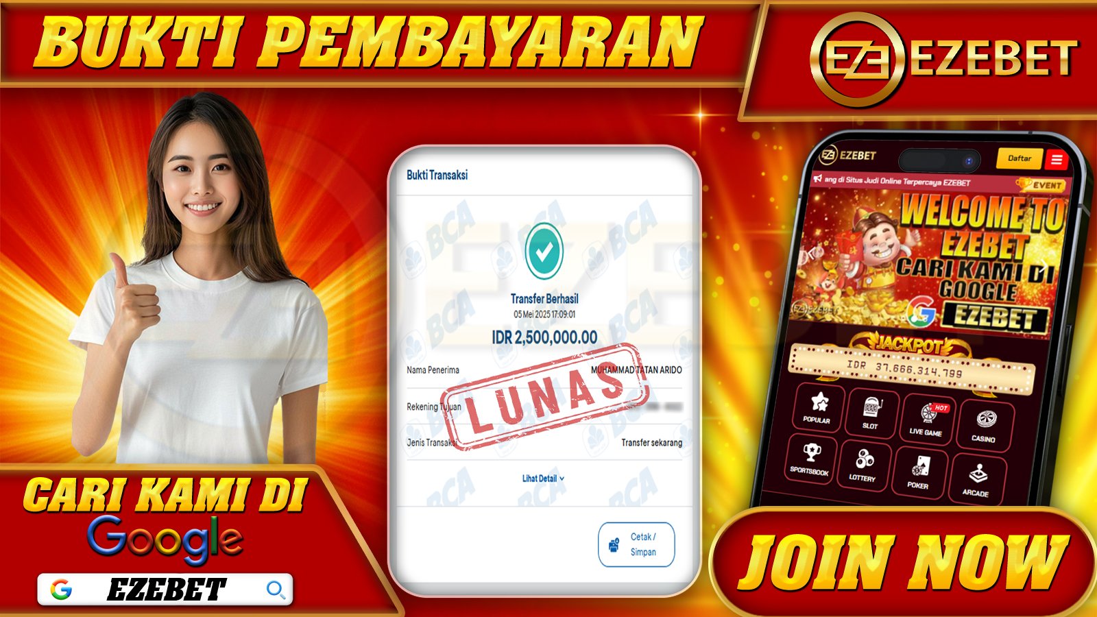 EZEBET KEMENANGAN MEMBER SLOT GAMES GATES OF OLYMPUS XMAS 1000 Rp. 2.500.000,- LUNAS