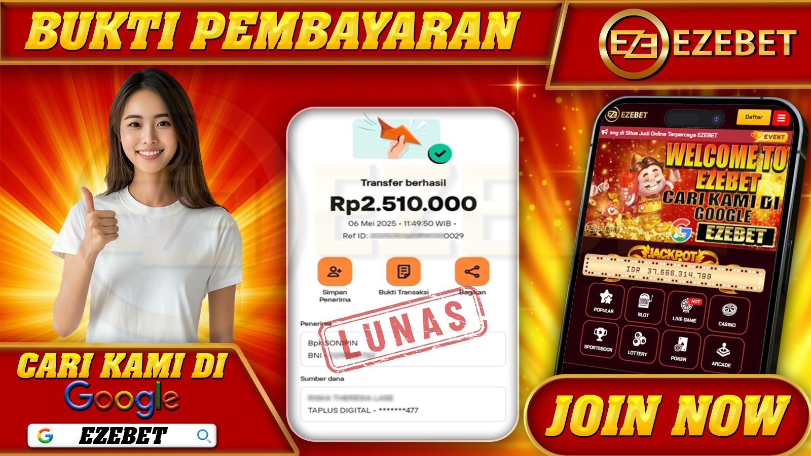 EZEBET KEMENANGAN MEMBER SLOT GAMES SPEED WINNER Rp. 2.510.000,- LUNAS