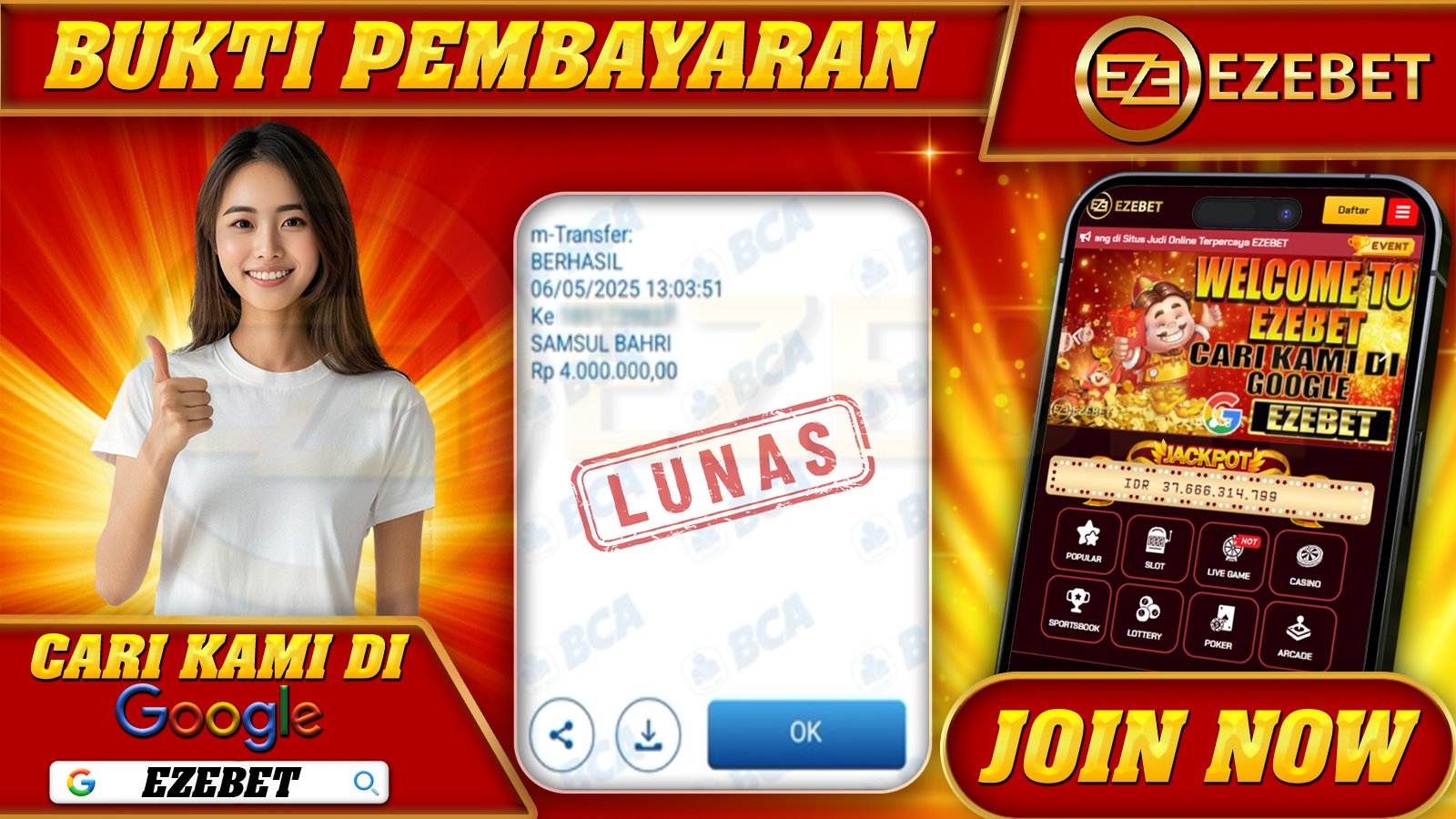 EZEBET KEMENANGAN MEMBER SLOT GAMES MAHJONG WAYS2 Rp. 4.000.000,- LUNAS