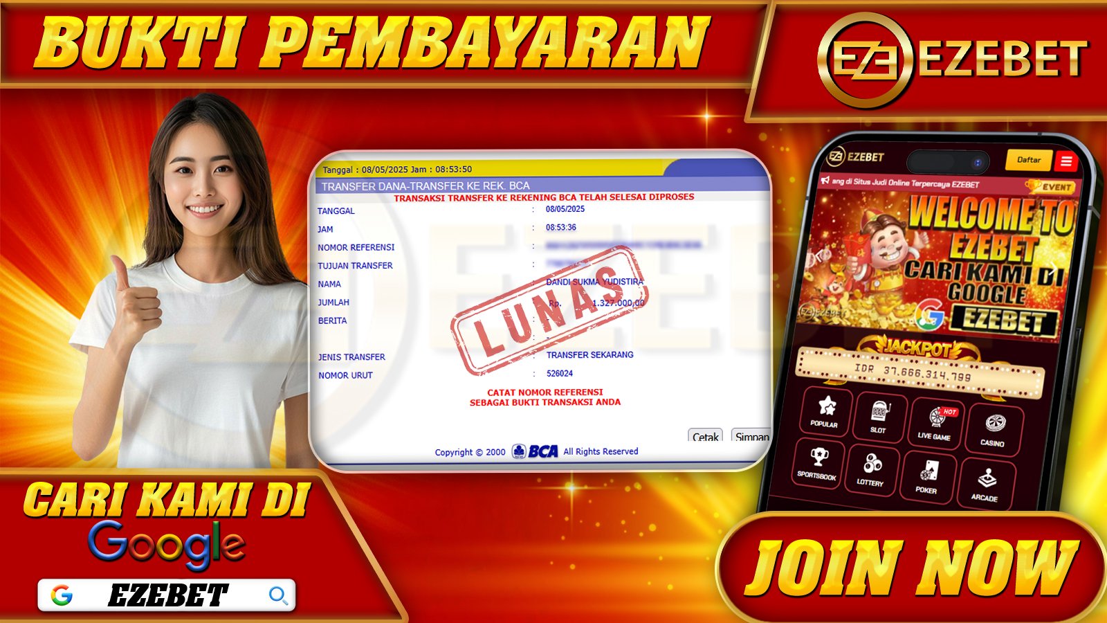 EZEBET KEMENANGAN MEMBER SLOT GAMES GATES OF OLYMPUS SUPER SCATTER Rp. 1.327.000,- LUNAS