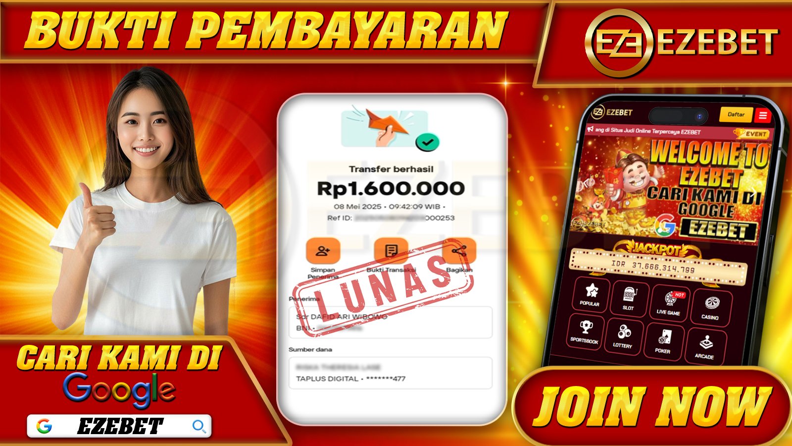 EZEBET KEMENANGAN MEMBER SLOT GAMES GATES OF OLYMPUS XMAS 1000 Rp. 1.600.000,- LUNAS