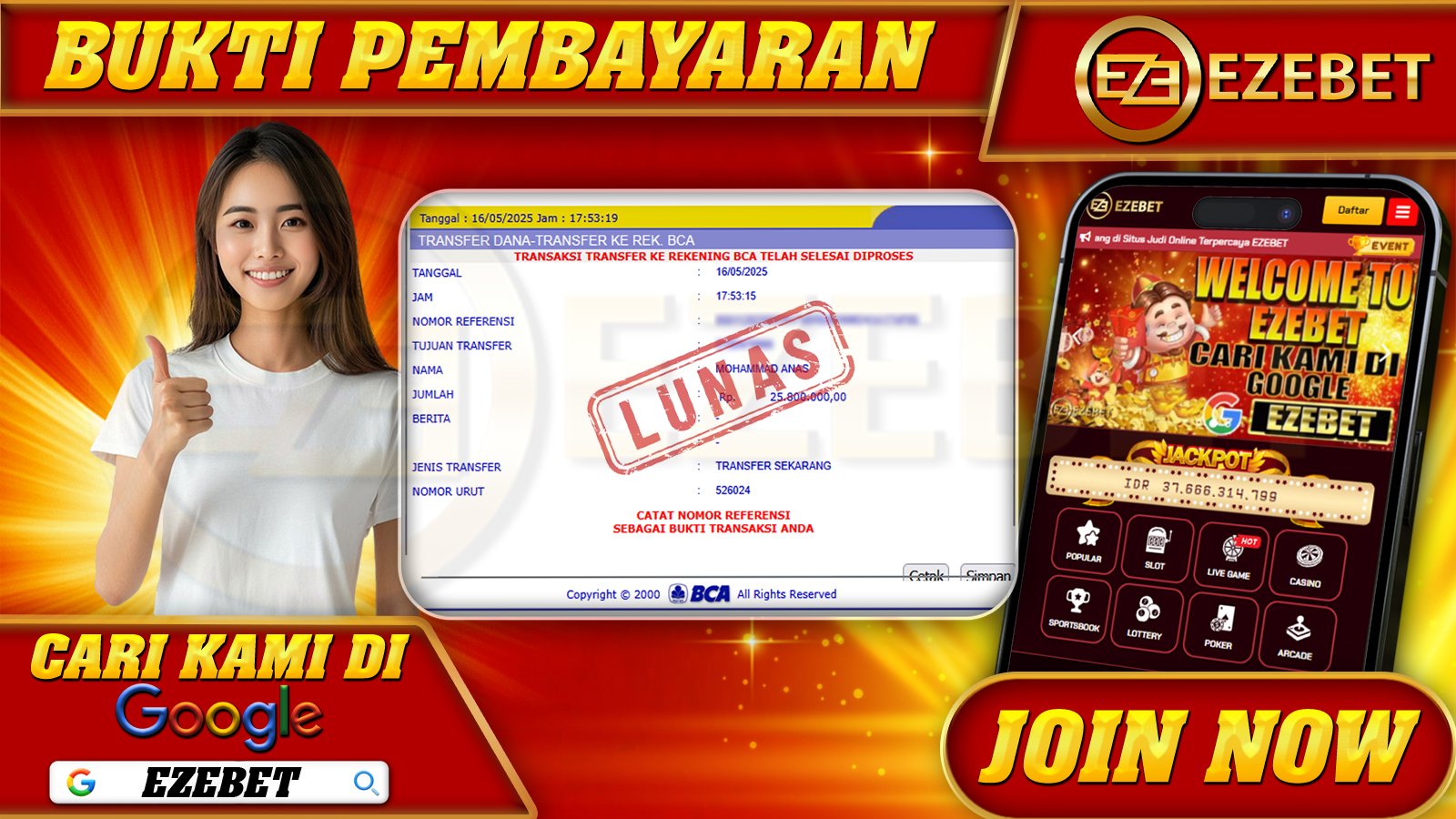 EZEBET KEMENANGAN MEMBER SLOT GAMES STARLIGHT PRINCESS Rp. 25.800.000,- LUNAS