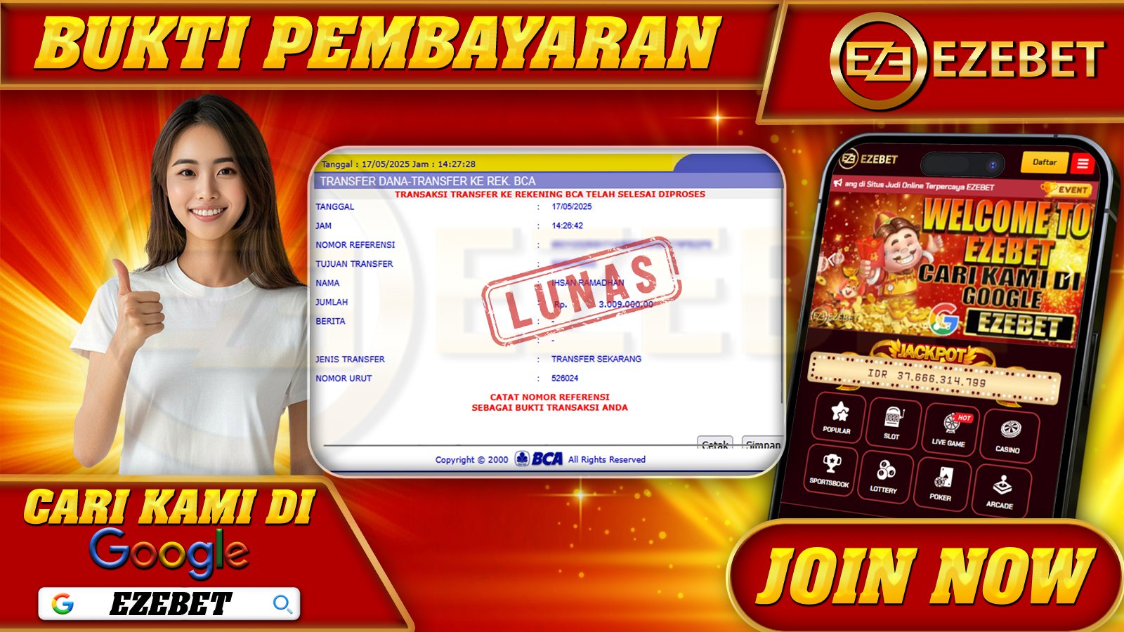 EZEBET KEMENANGAN MEMBER SLOT GAMES STARLIGHT PRINCESS 1000 Rp. 3.009.000,- LUNAS