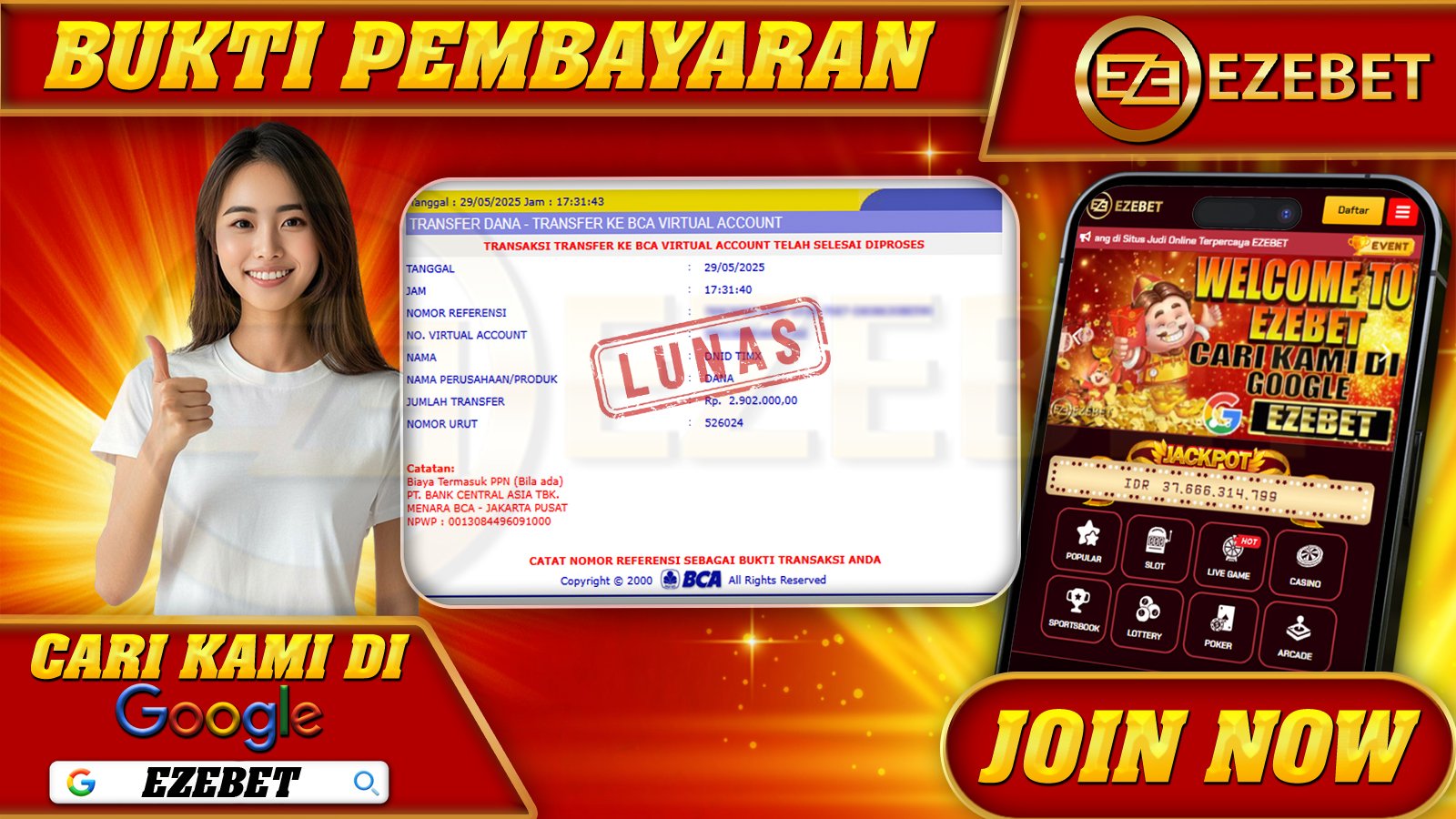 EZEBET KEMENANGAN MEMBER SLOT GAMES THE DOG HOUSE Rp. 2.902.000,- LUNAS
