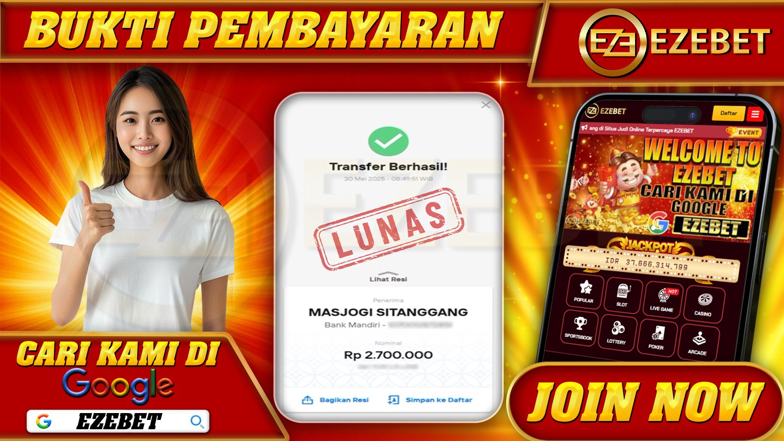 EZEBET KEMENANGAN MEMBER SLOT GAMES STARLIGHT PRINCESS 1000 Rp. 2.700.000,- LUNAS