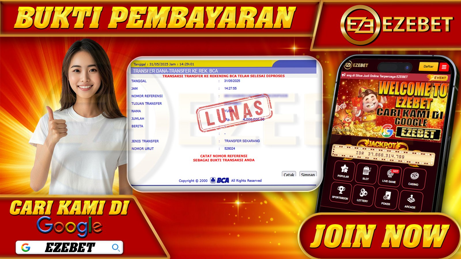 EZEBET KEMENANGAN MEMBER SLOT GAMES SWEET BONANZA 1000 Rp. 4.000.000,- LUNAS