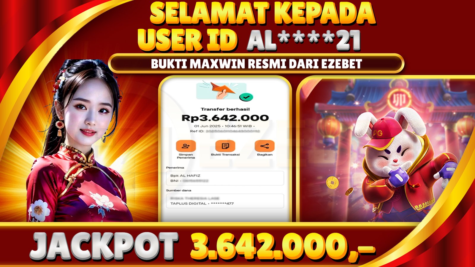 EZEBET KEMENANGAN MEMBER SLOT GAMES LEGACY OF KONG MAXWAYS Rp. 3.642.000,- LUNAS