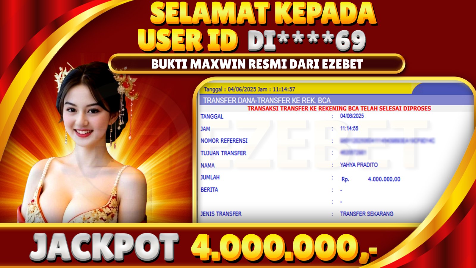 EZEBET KEMENANGAN MEMBER SLOT GAMES THE CRYPT Rp. 4.000.000,- LUNAS
