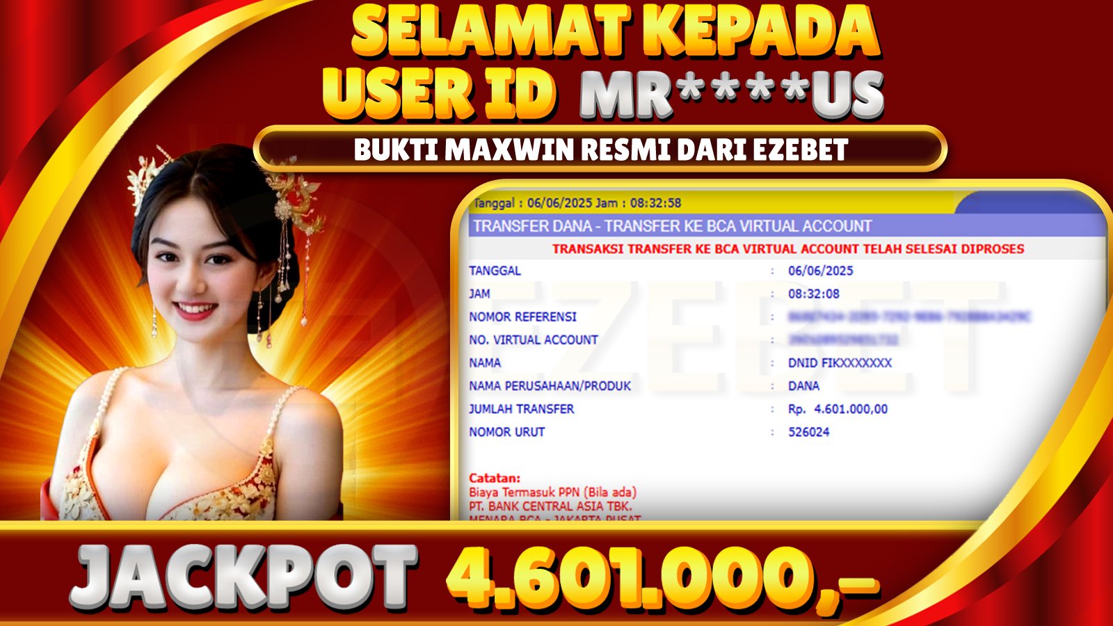 EZEBET KEMENANGAN MEMBER SLOT GAMES GEMSTONES GOLD Rp. 4.601.000,- LUNAS