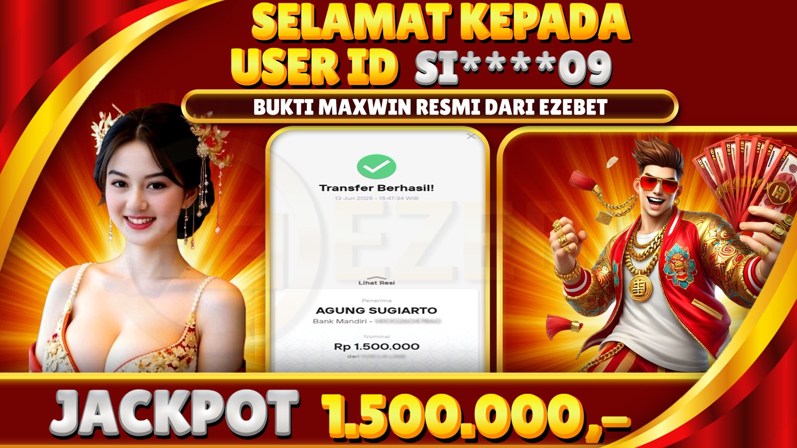 EZEBET KEMENANGAN MEMBER SLOT GAMES MAHJONG WAYS2 Rp. 1.500.000,- LUNAS