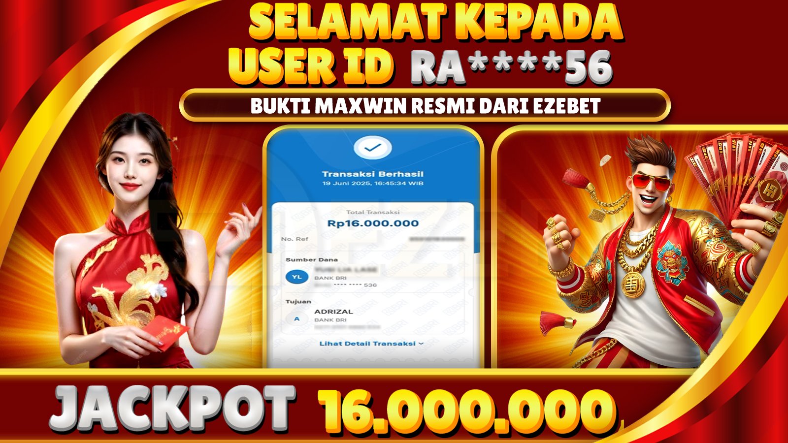 EZEBET KEMENANGAN MEMBER SLOT GAMES MAHJONG WAYS Rp. 16.000.000,- LUNAS