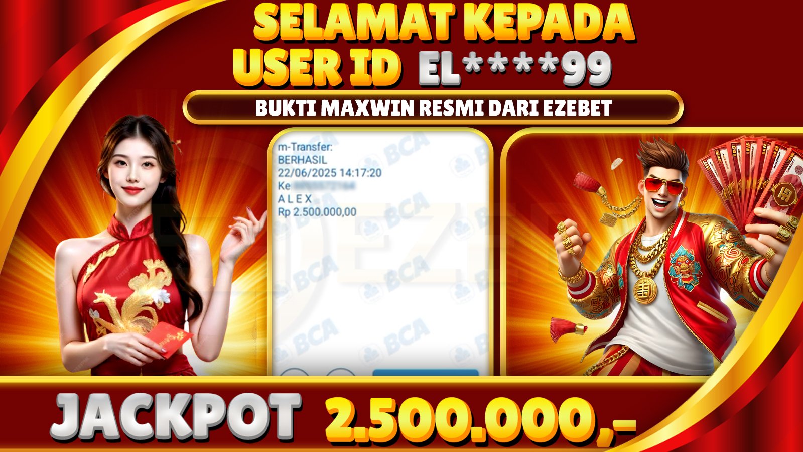 EZEBET KEMENANGAN MEMBER SLOT GAMES WILD APE Rp. 2.500.000,- LUNAS