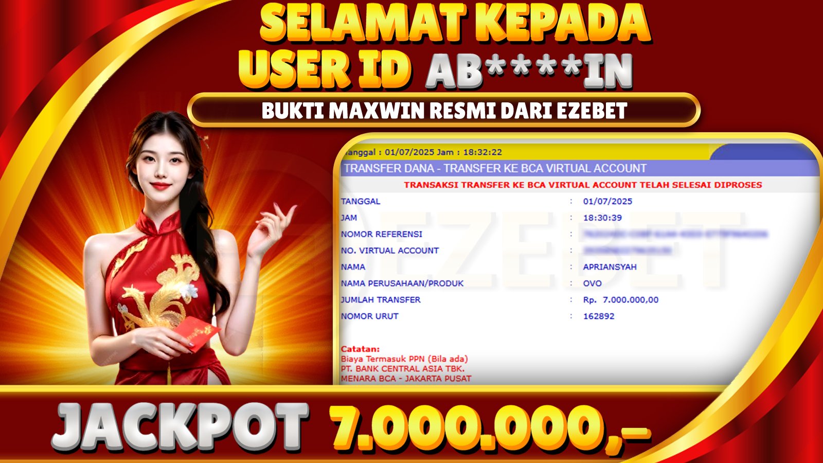 EZEBET KEMENANGAN MEMBER SLOT GAMES GATES OF OLYMPUS SUPER SCATTER Rp. 7.000.000,- LUNAS