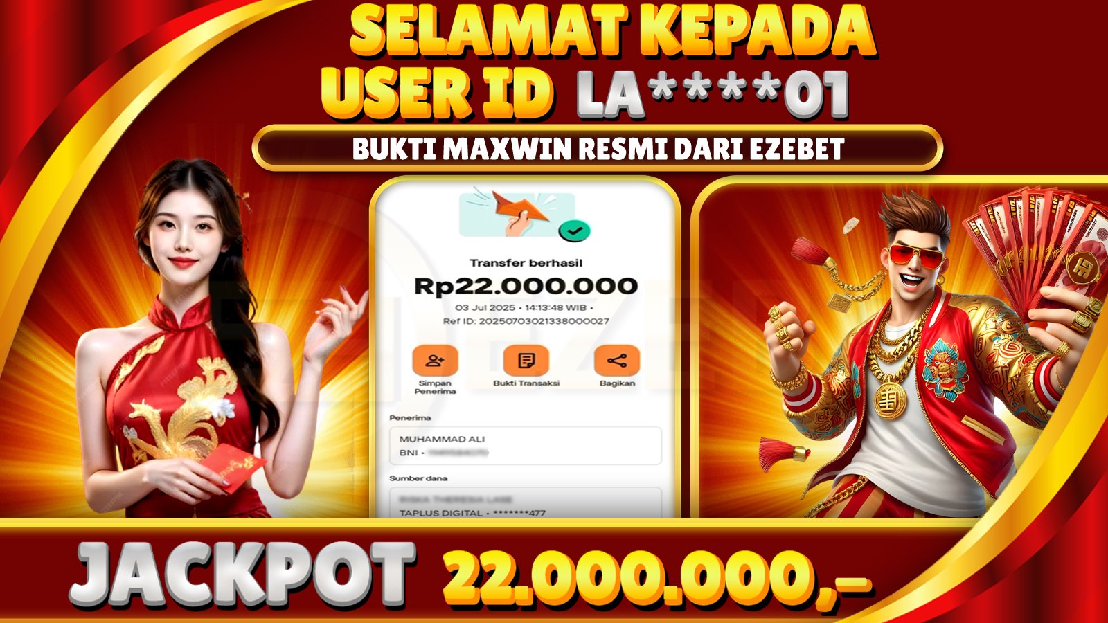 EZEBET KEMENANGAN MEMBER SLOT GAMES FORTUNE LIONS Rp. 22.000.000,- LUNAS